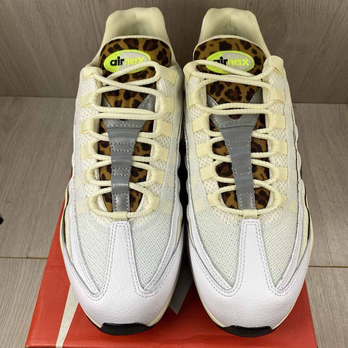 Nike Air Max 95 Trainers Leopard Tongue White Size UK14 DX8972-1002