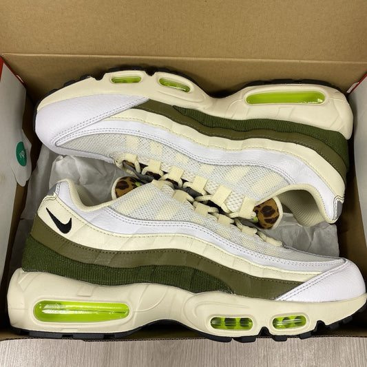 Nike Air Max 95 Trainers Leopard Tongue White Size UK14 DX8972-1000