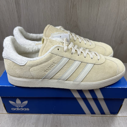 Adidas Gazelle Trainers Ecru Tint Beige White Size UK10 EE550110