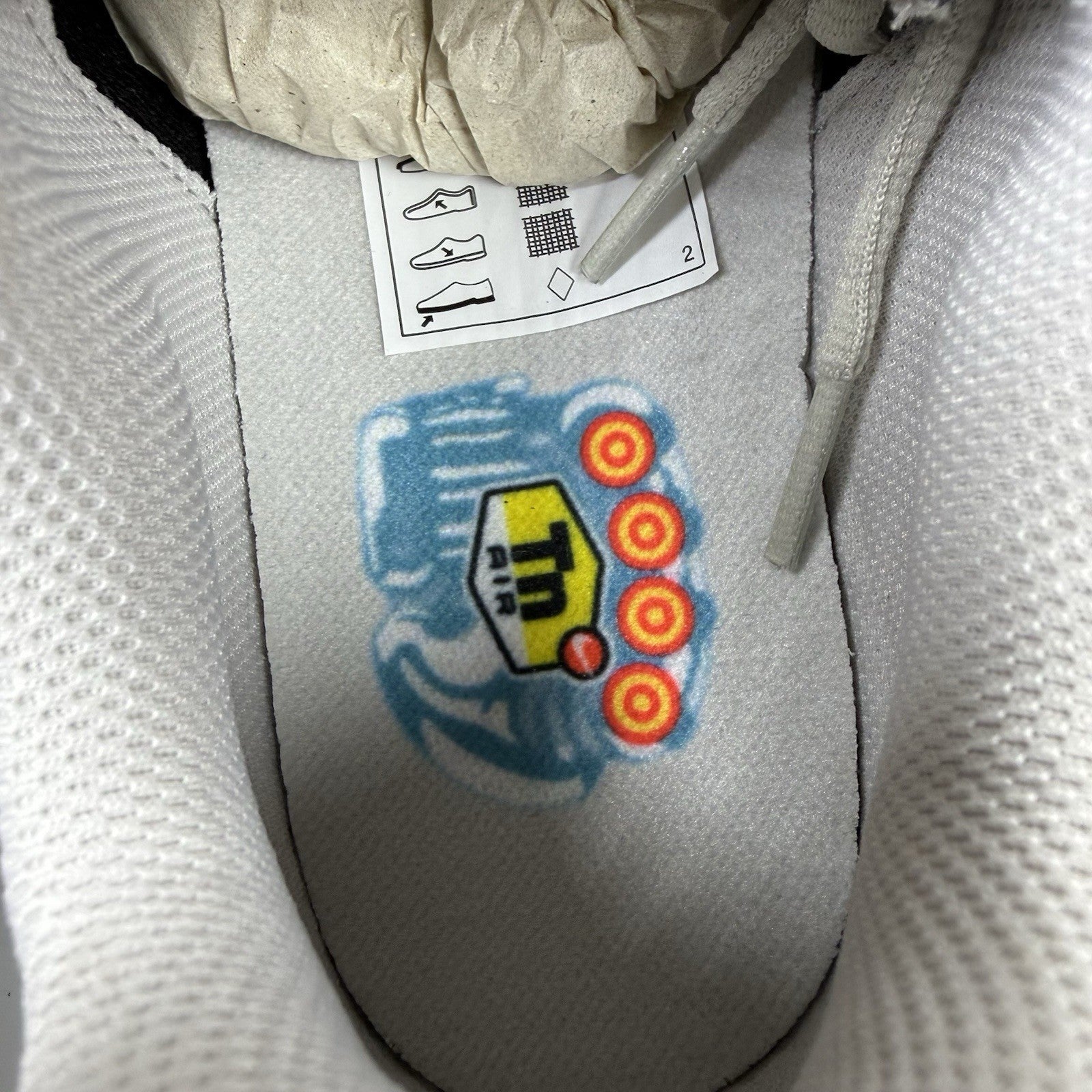 Nike Air Max Plus TN Trainers Iridescent White Size UK8 HV2525-0013