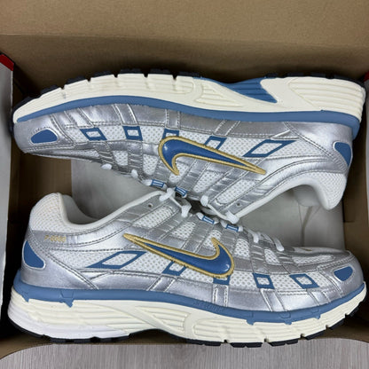 Nike P-6000 Trainers Metallic Silver Aegean Storm Size UK9.5 H7246-1000