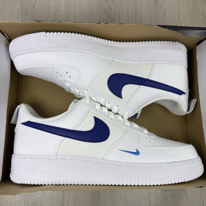 Nike Air Force 1 Low Trainers White Royal Blue UK9.5 HF3836-1000