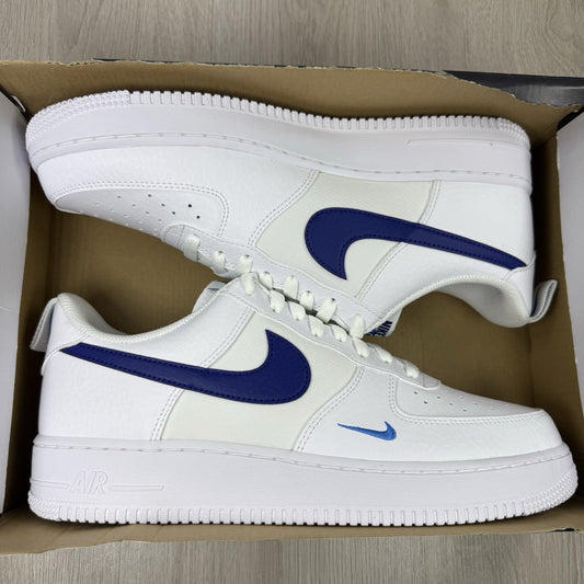 Nike Air Force 1 Low Trainers White Royal Blue UK9.5 HF3836-1000