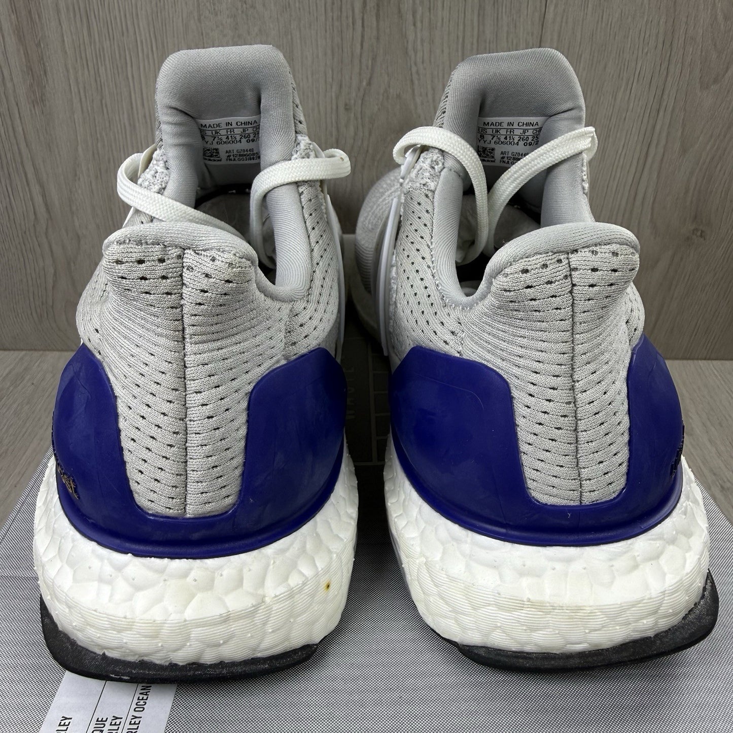 Adidas Ultra Boost 1.0 Trainers White Legacy Indigo Size UK7.5 GZ04483