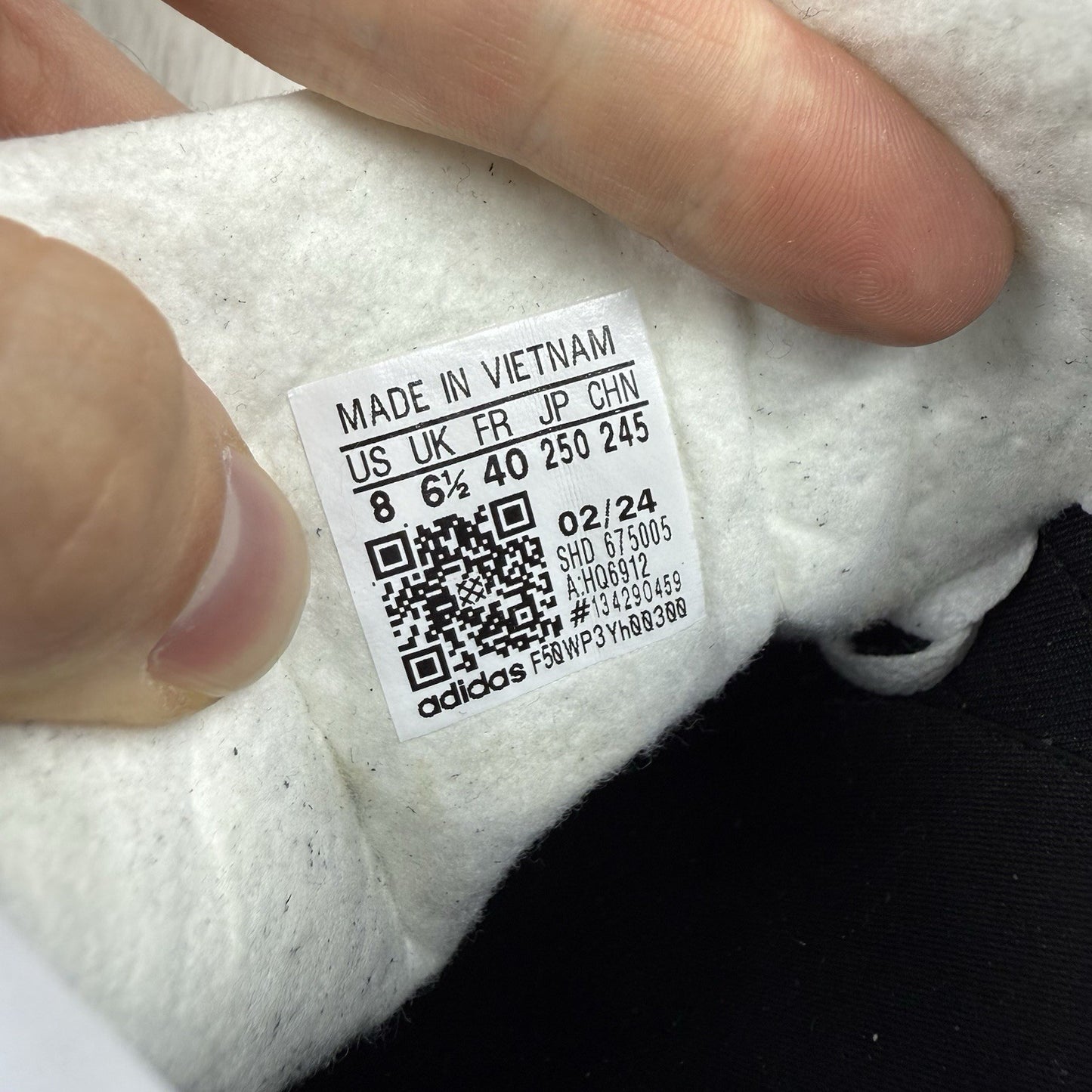 Adidas Gazelle Bold Trainers Black White Size UK6.5 HQ69126