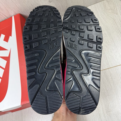 Nike Air Max 90 Trainers Camo Pack Sequoia Hyper Pink UK9.5  IF1721-3005