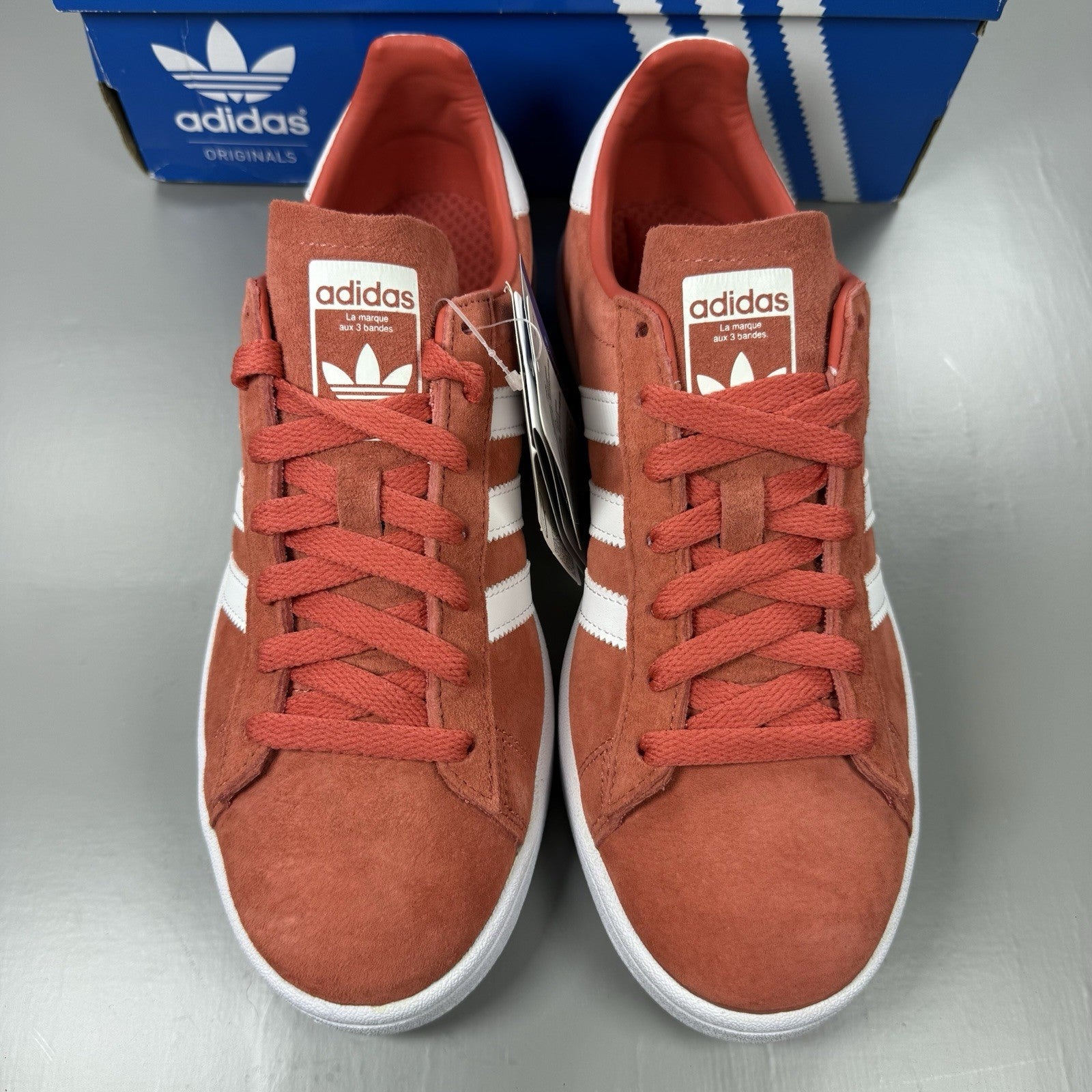 Adidas Campus Trainers Trace Scarlet White Size UK6 DB09849