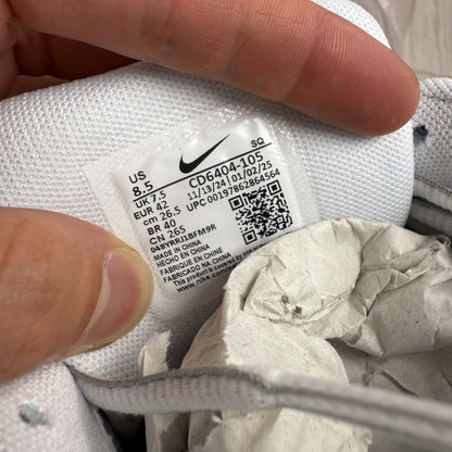 Nike P-6000 Trainers White Metallic Silver Size UK7.5 CD6404-1057