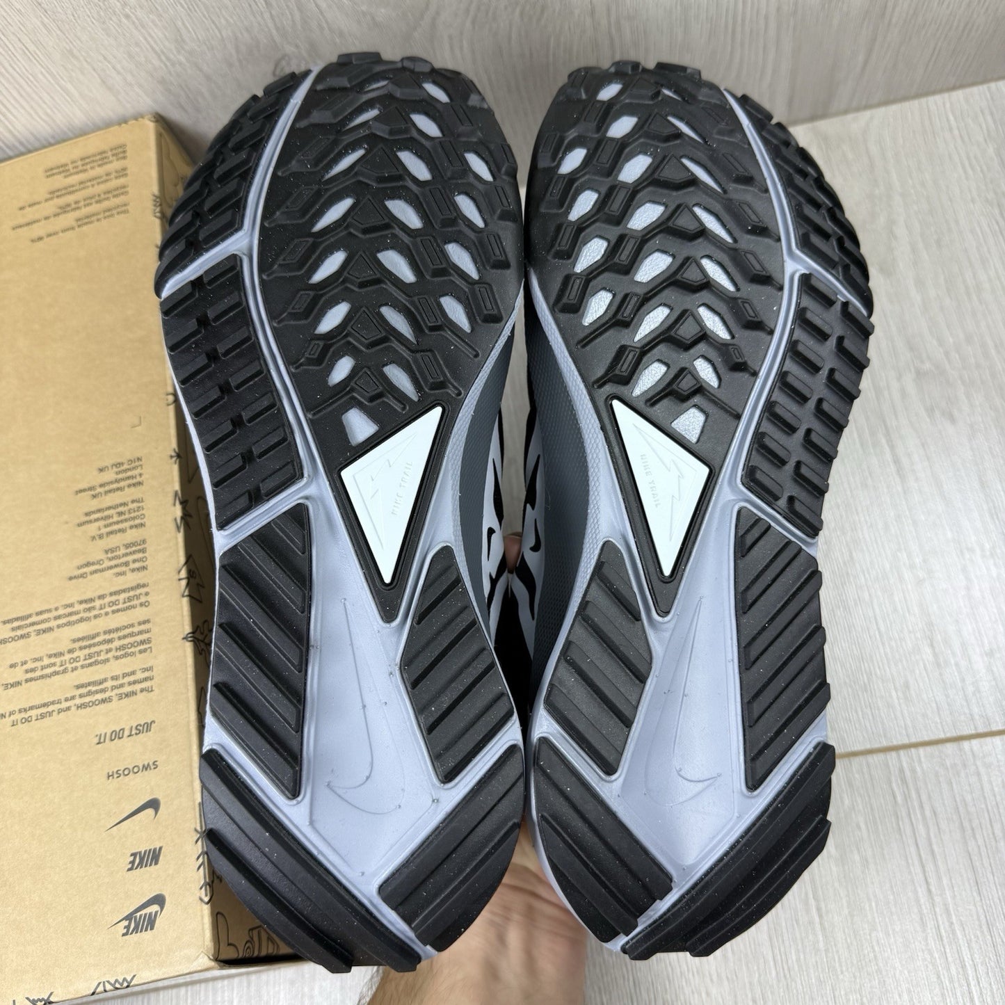 Nike React Pegasus Trail 4 Trainers Black Dark Grey UK5.5 DJ6158-00112