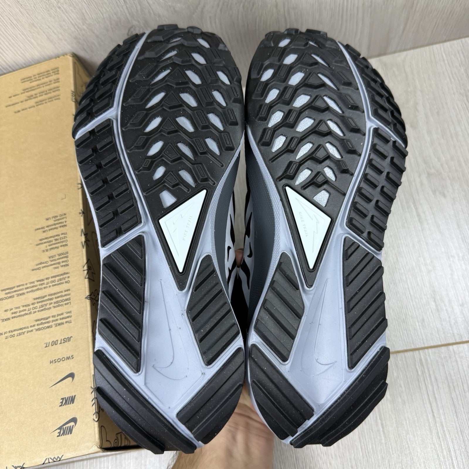 Nike React Pegasus Trail 4 Trainers Black Dark Grey UK5.5 DJ6158-00112