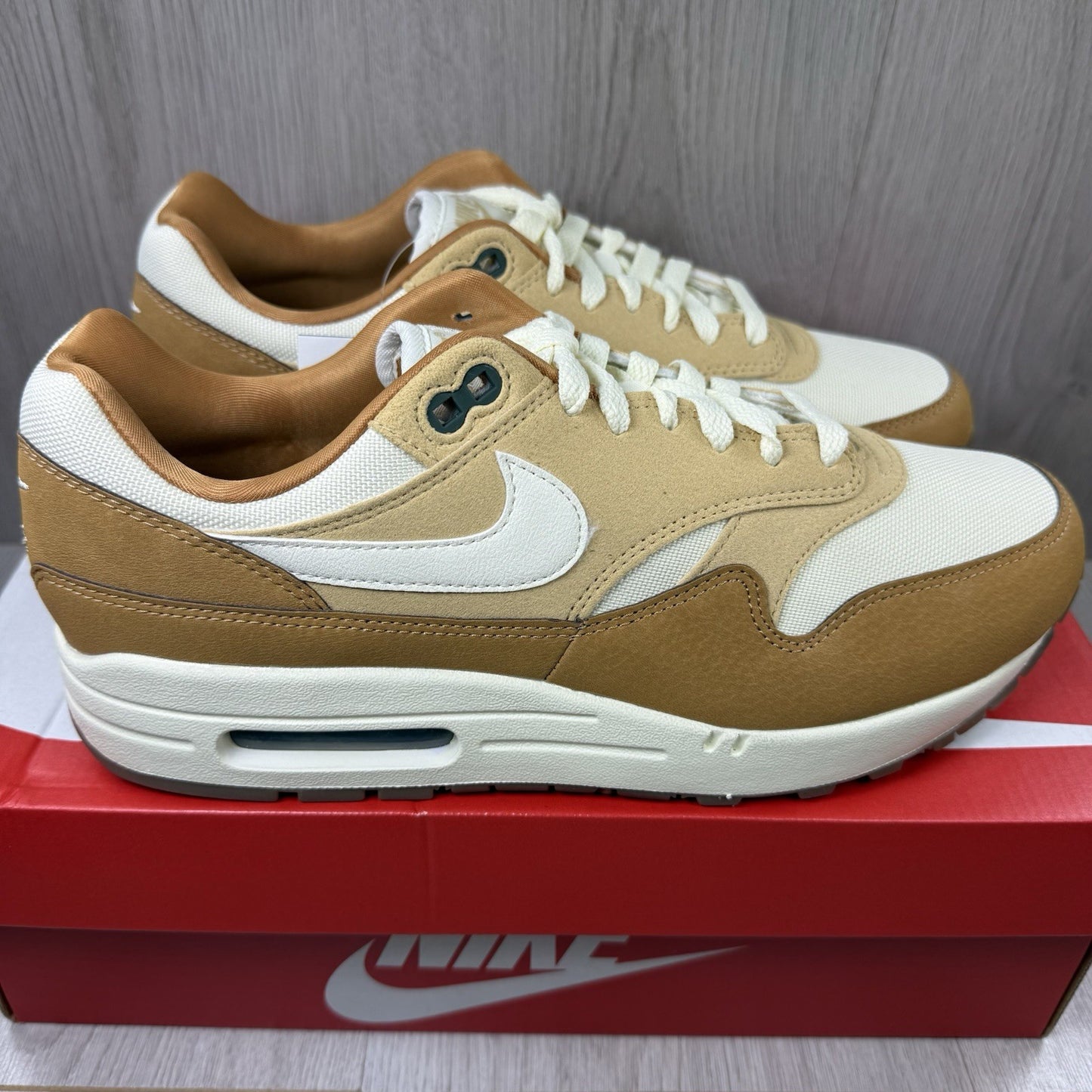 Nike Air Max 1 ‘87 Trainers Wheat Flax Size UK8.5 FZ3598-2999