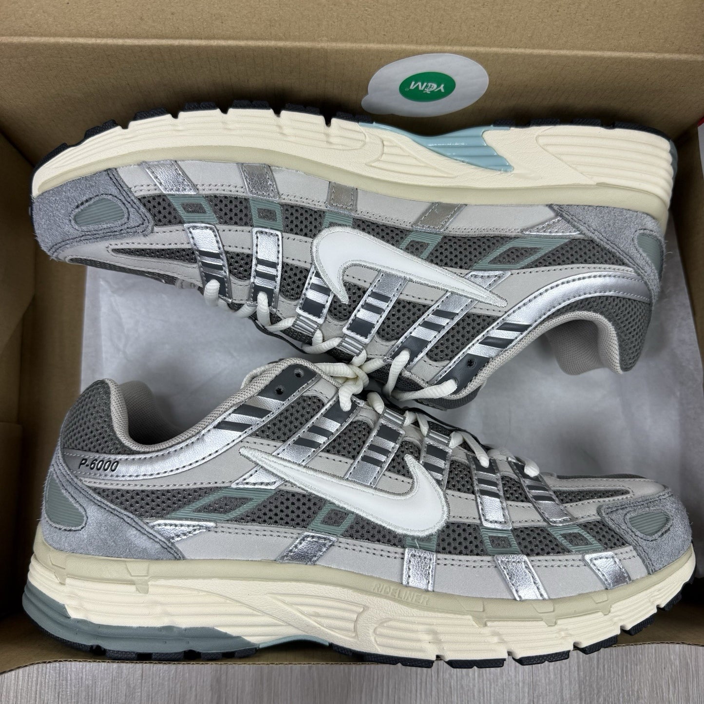 Nike P-6000 Trainers Flat Pewter Grey Size UK7.5 FN7509-0298