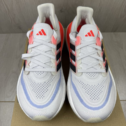 Adidas Ultra Boost Light Trainers White Solar Red Size UK4.5 1/3 HQ63512
