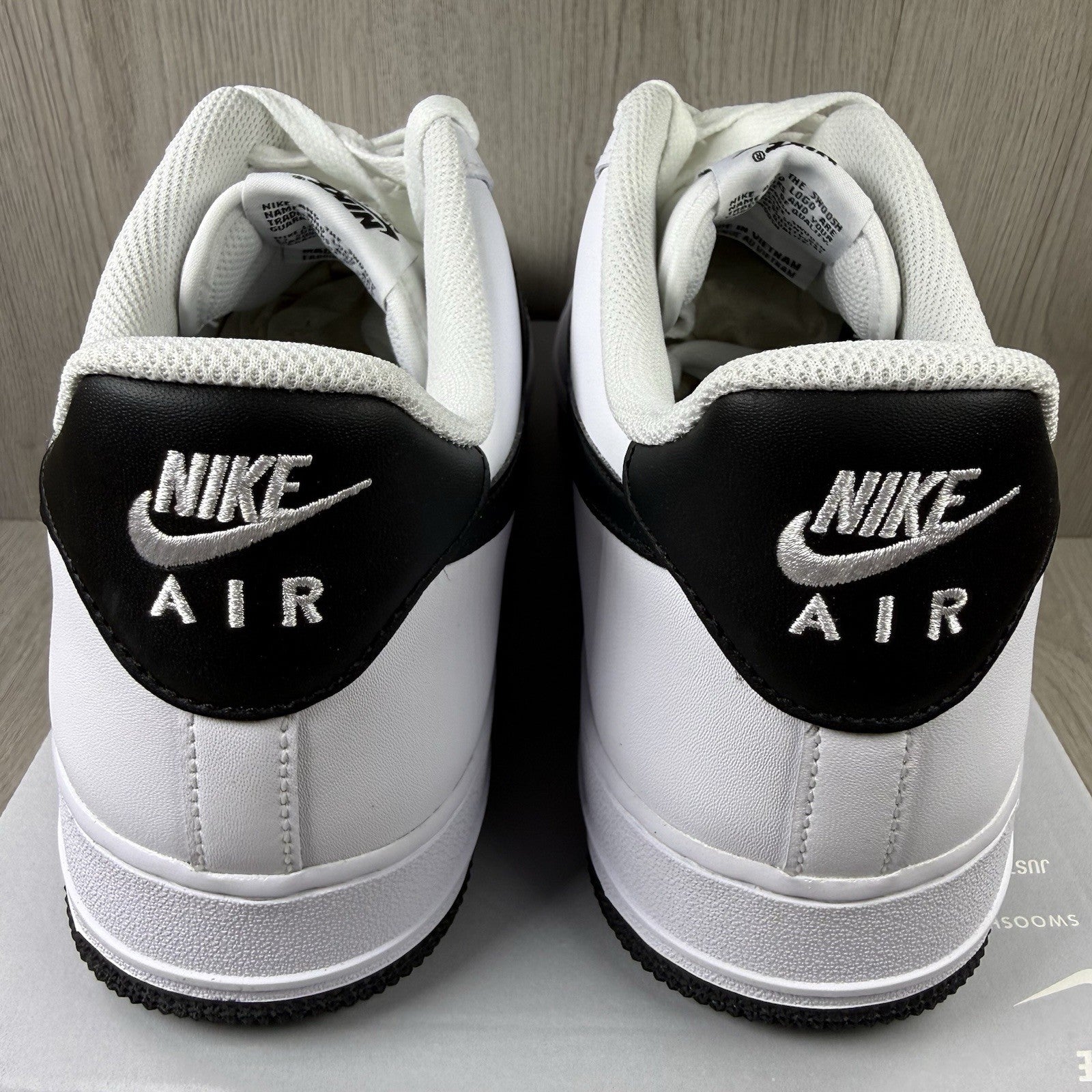 Nike Air Force 1 Low Trainers White Black Size UK11.5 F04296-10111