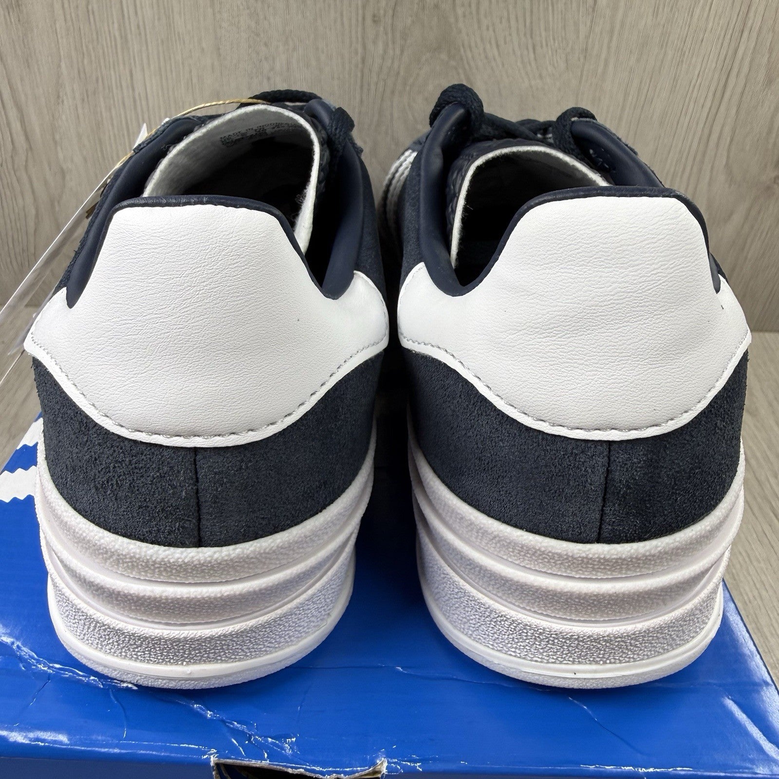 Adidas Gazelle Bold Trainers Aurora Ink White Size UK5 JQ740513