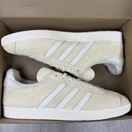 Adidas Gazelle Trainers Ecru Tint Beige White Size UK11 EE55010