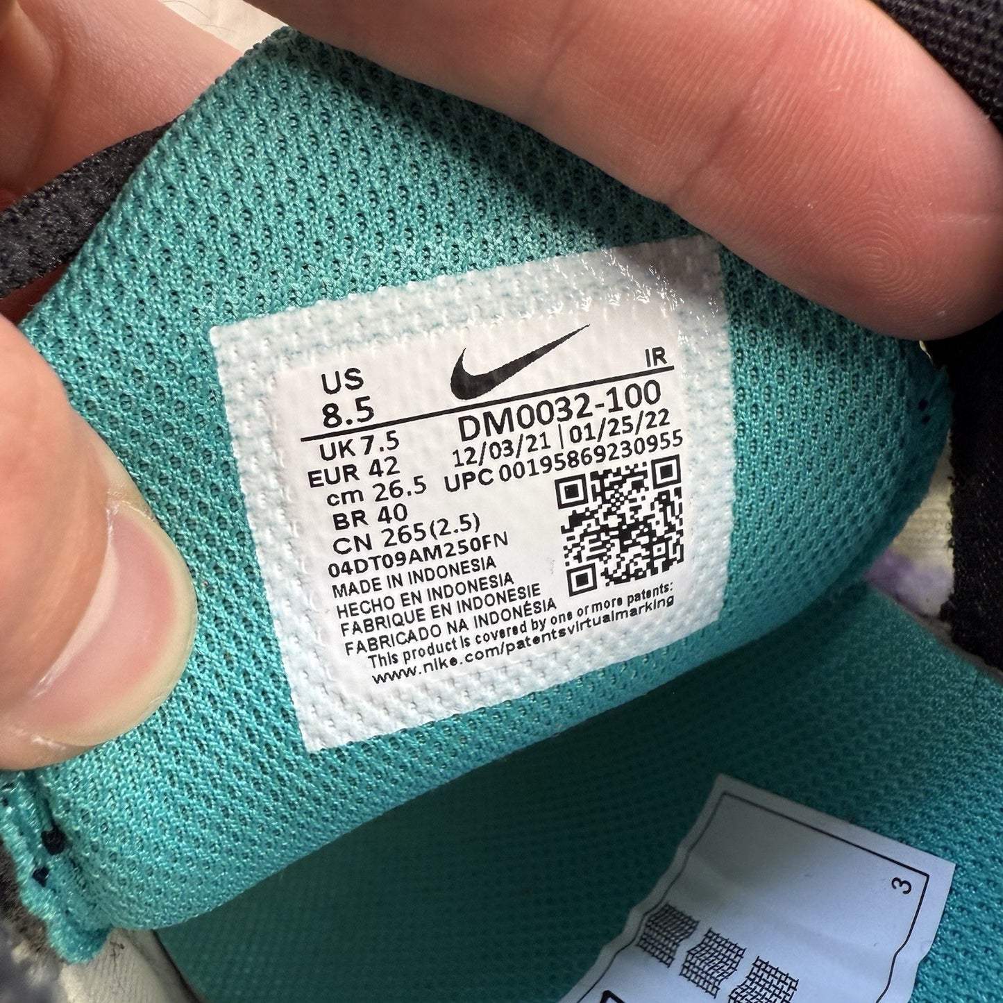 Nike TN Air Max Plus Trainers White Grape Ice Size UK7.5 DM0032-1007