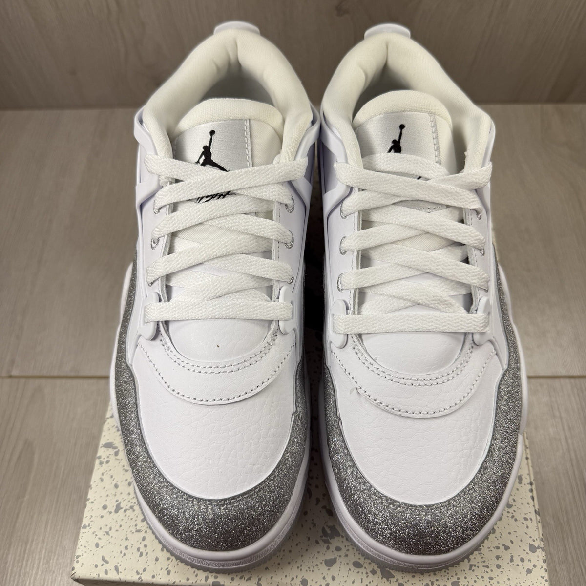 Nike Jordan 4 RM Trainers White Metallic Silver Size UK5 HQ3441-1112