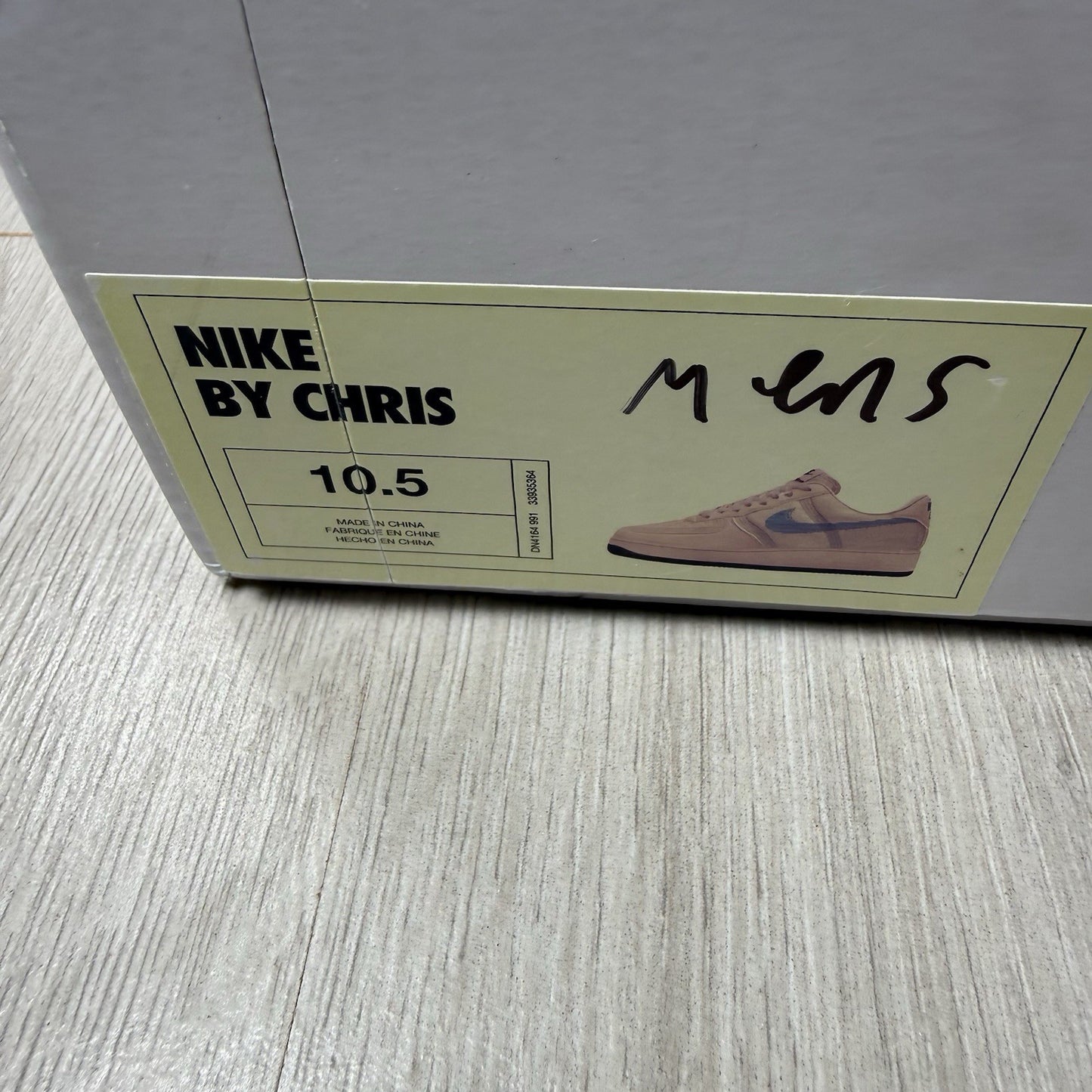 Nike Air Force 1 Low Trainers White Blue Size UK10.5 DN4164-9913