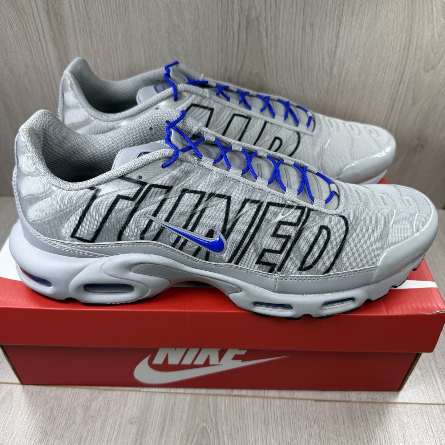 Nike Air Max Plus TN Trainers Tuned Wolf Grey Size UK12 EU47.5 IH4459-0251