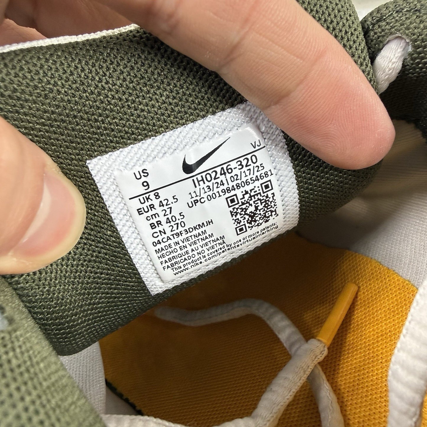 Nike P-6000 Trainers Light Army Cargo Khaki Size UK8 IH0246-3205