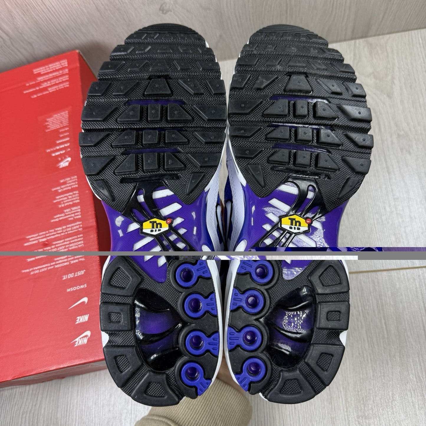 Nike TN Air Max Plus Trainers White Wild Grape Size UK6 DM0032 10512