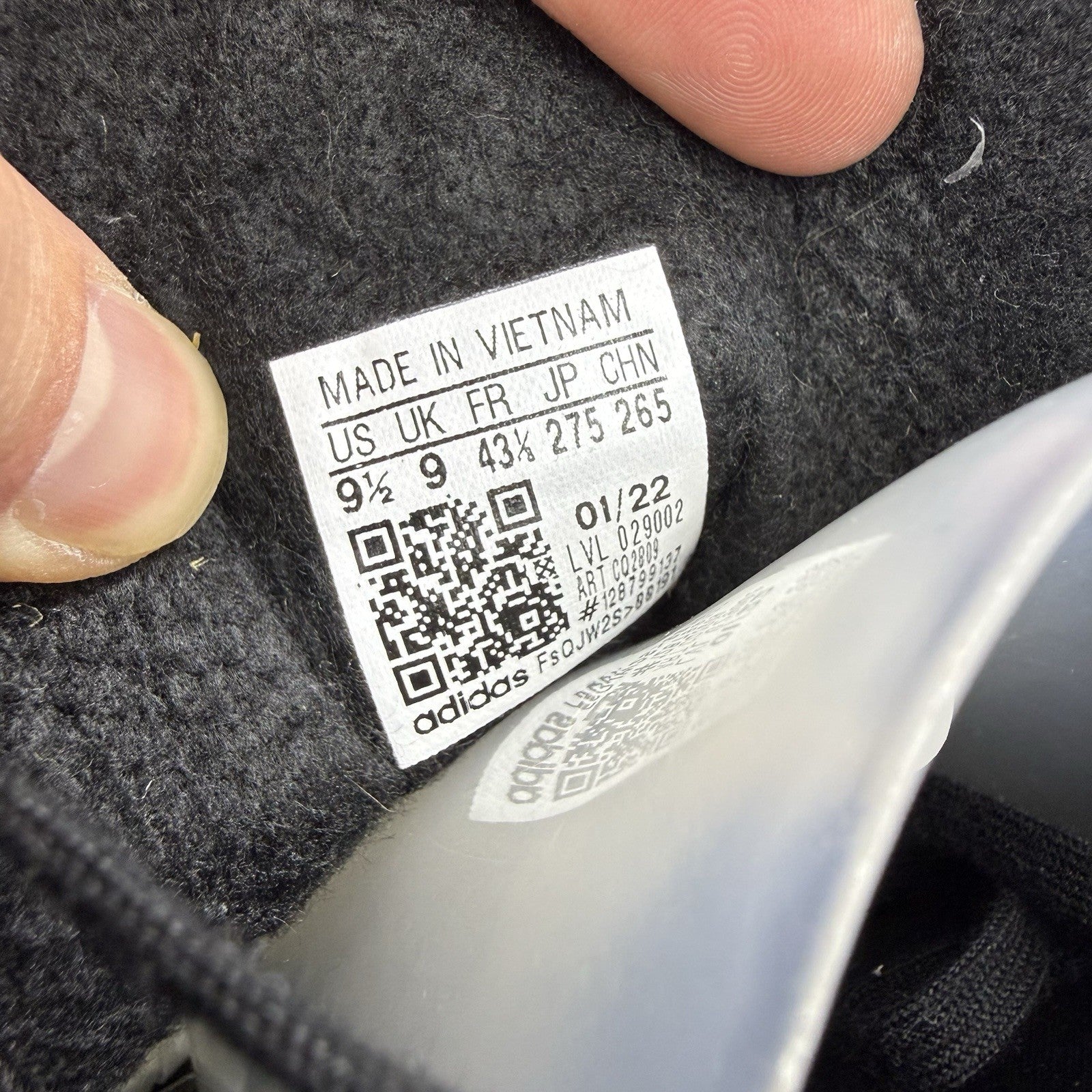 Adidas Gazelle Trainers Triple Core Black Size UK9 CQ280911