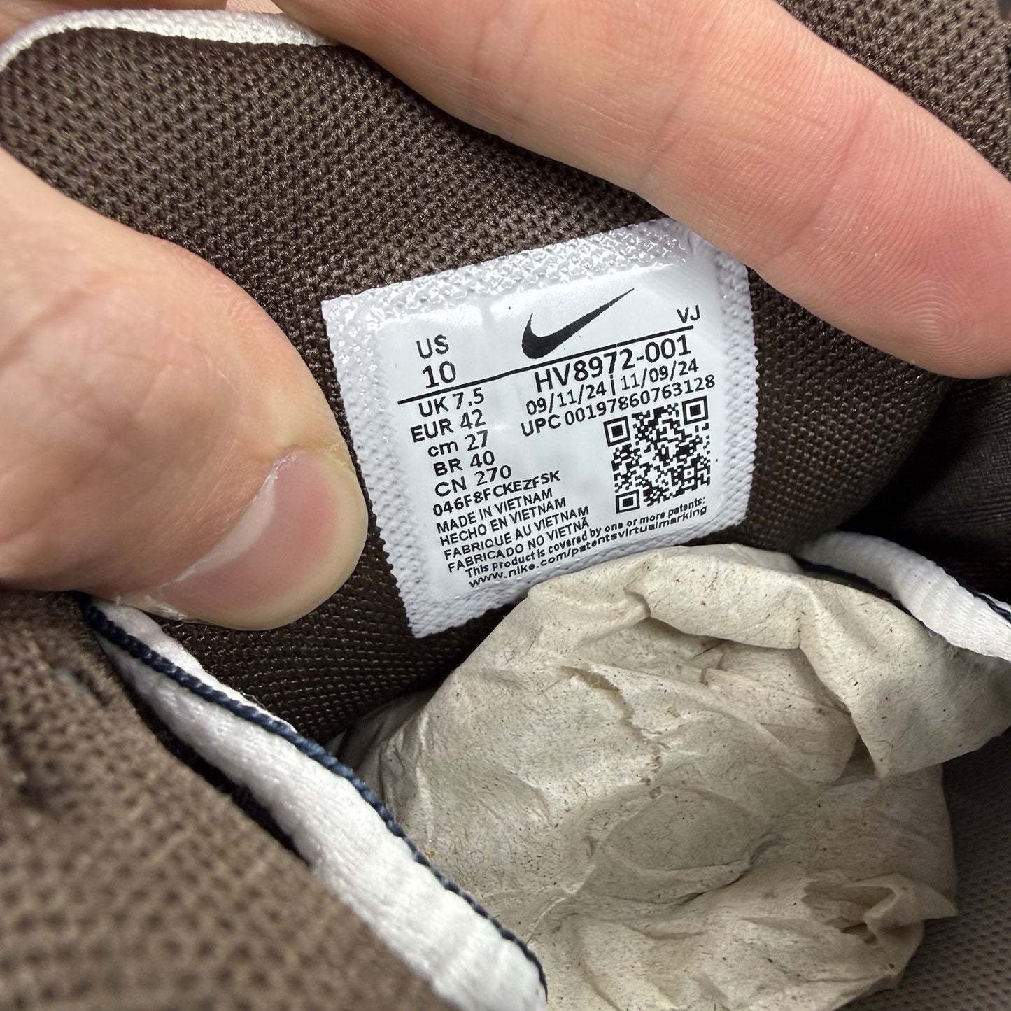 Nike P-6000 Trainers Phantom Baroque Brown Size UK7.5 HV8972 0017