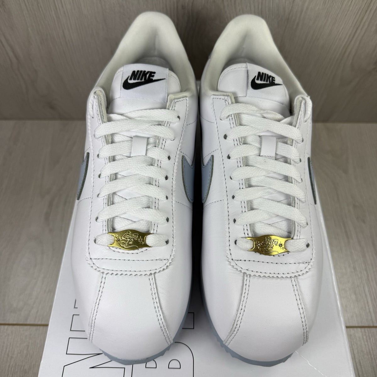 Nike Cortez Trainers White Light Blue Size UK6.5 FV9523-9001