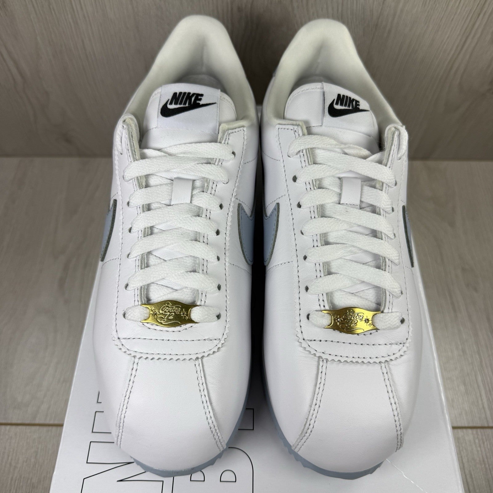Nike Cortez Trainers White Light Blue Size UK6.5 FV9523-9001