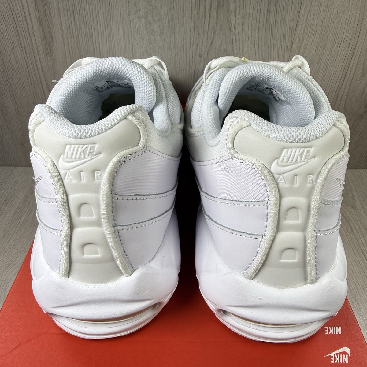 Nike Air Max 95 Essential Trainers White Grey Fog Size UK12 CT1268-1003