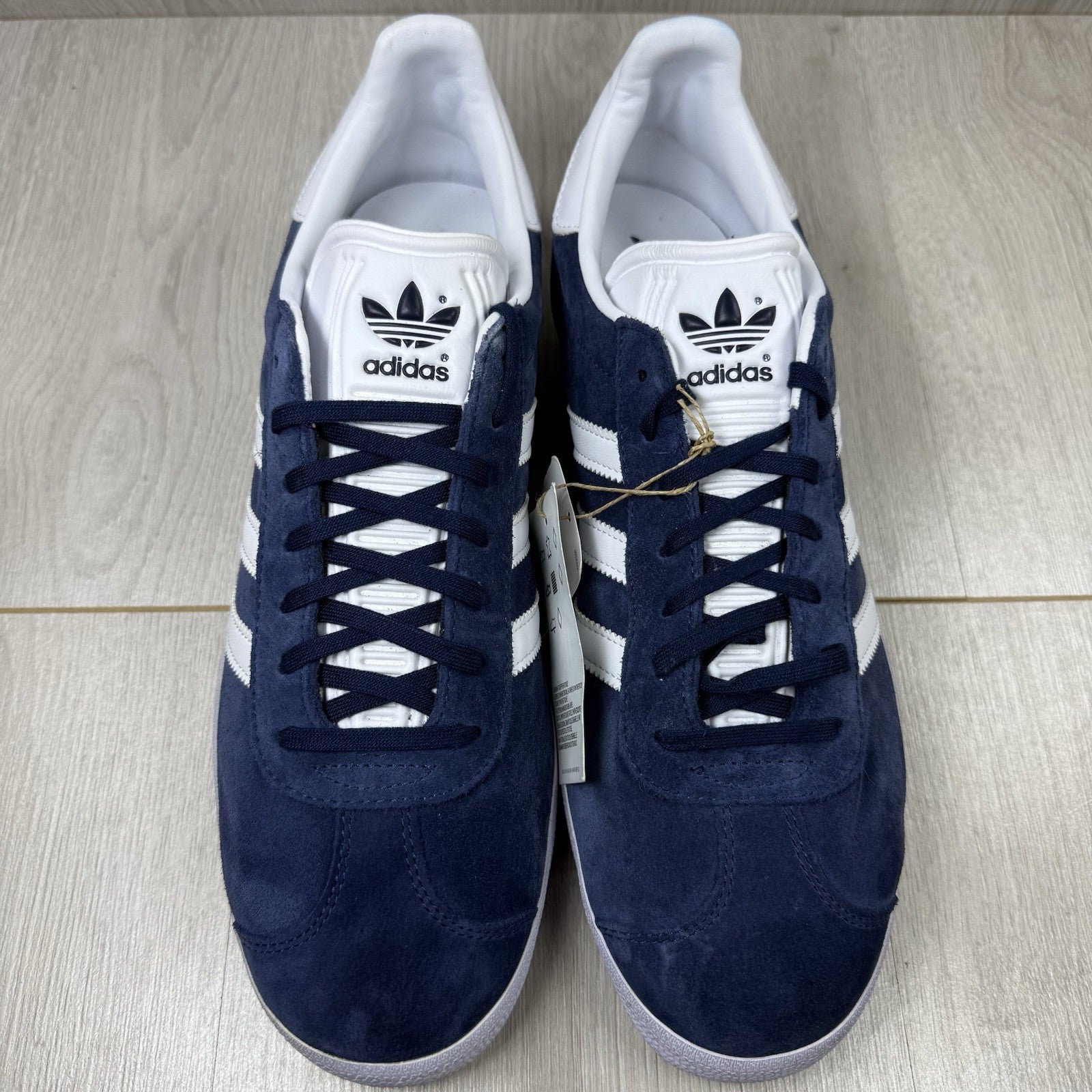 Adidas Gazelle Trainers Navy Blue White Size UK11 BB547811