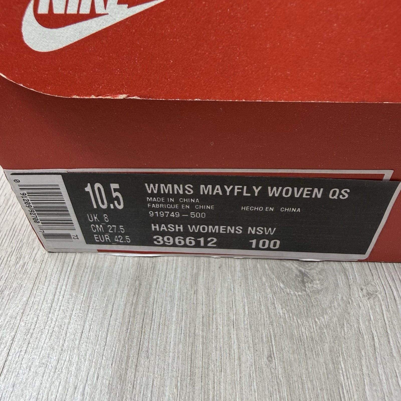 Nike Mayfly Woven Trainers Purple White Size UK8 919749-50012