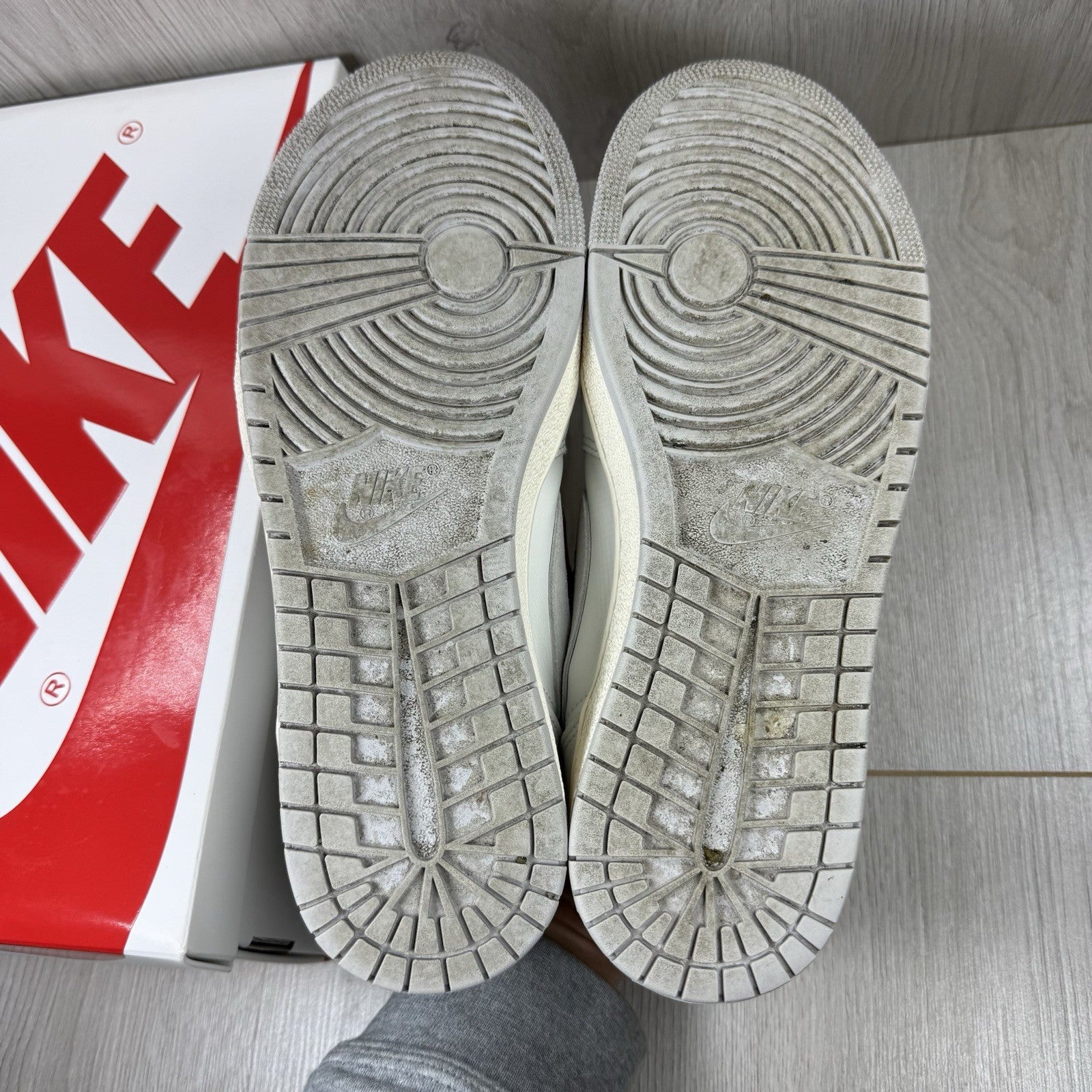 Nike Air Jordan 1 Low 85 Trainers Neutral Grey Size UK9 EU44 FB9933-1003