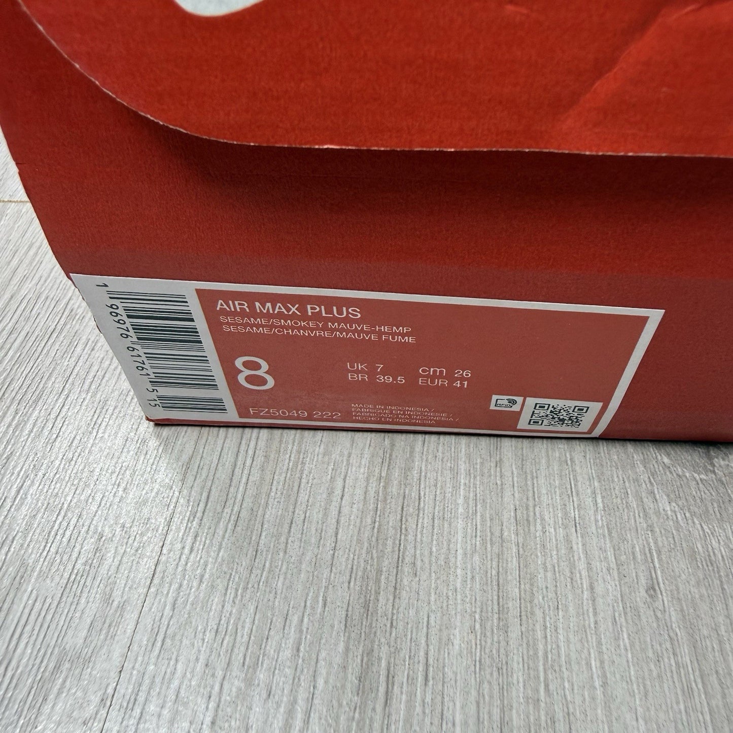 Nike Air Max Plus TN Trainers Sesame Size UK7 FZ5049-22212