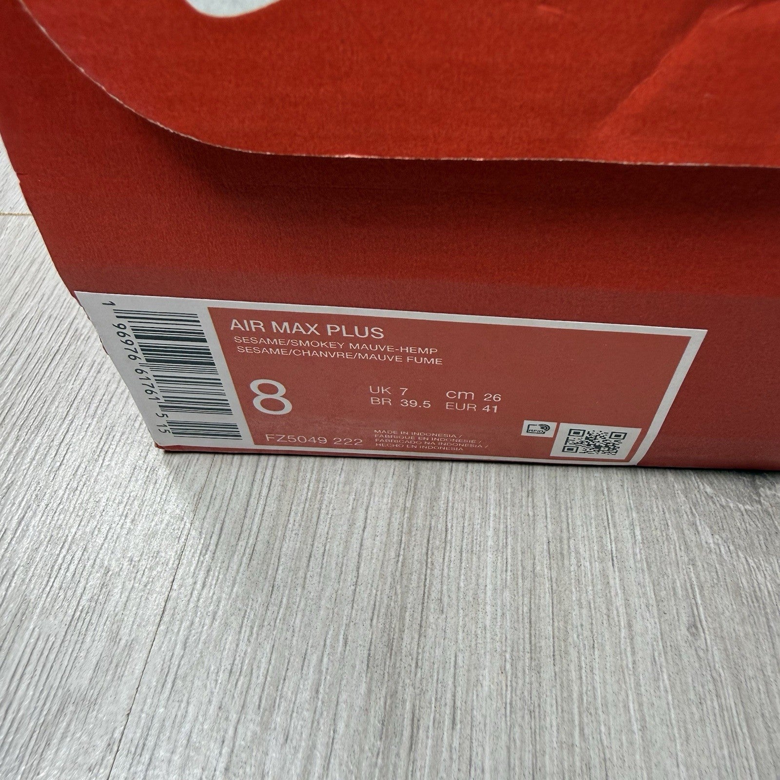 Nike Air Max Plus TN Trainers Sesame Size UK7 FZ5049-22212