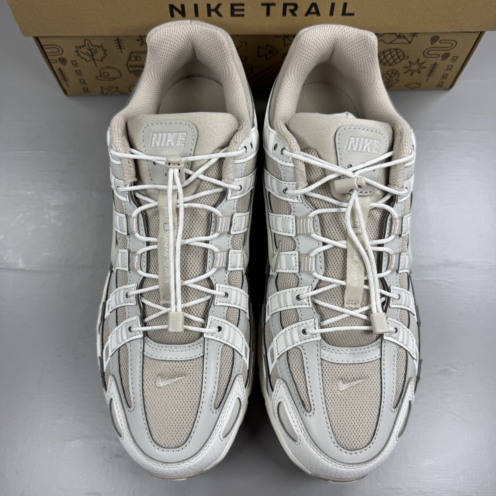 Nike P-6000 Trainers Sail Light Bone Cream Size UK8 IM5237-1008