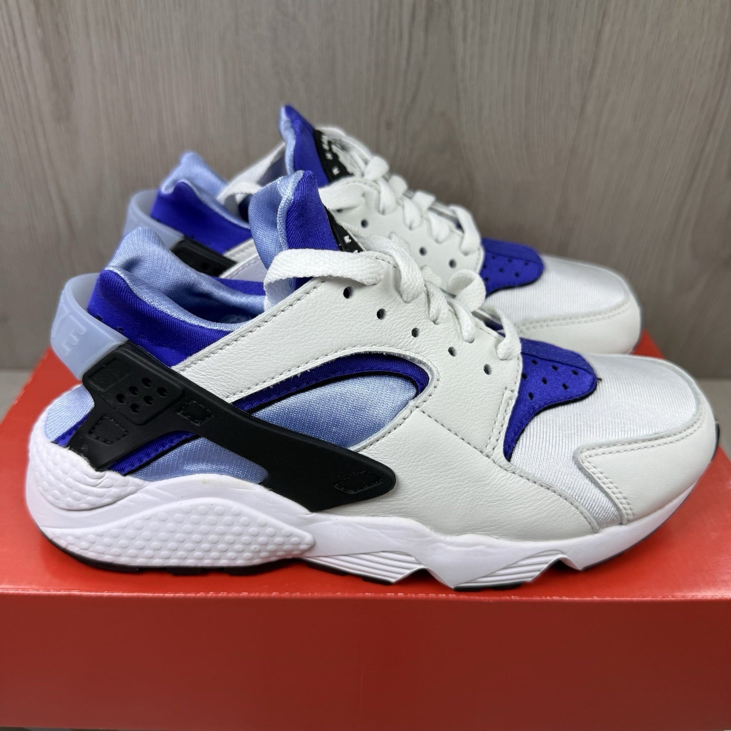 Nike Air Huarache Trainers White Concord Size UK4.5 DH4439-1001