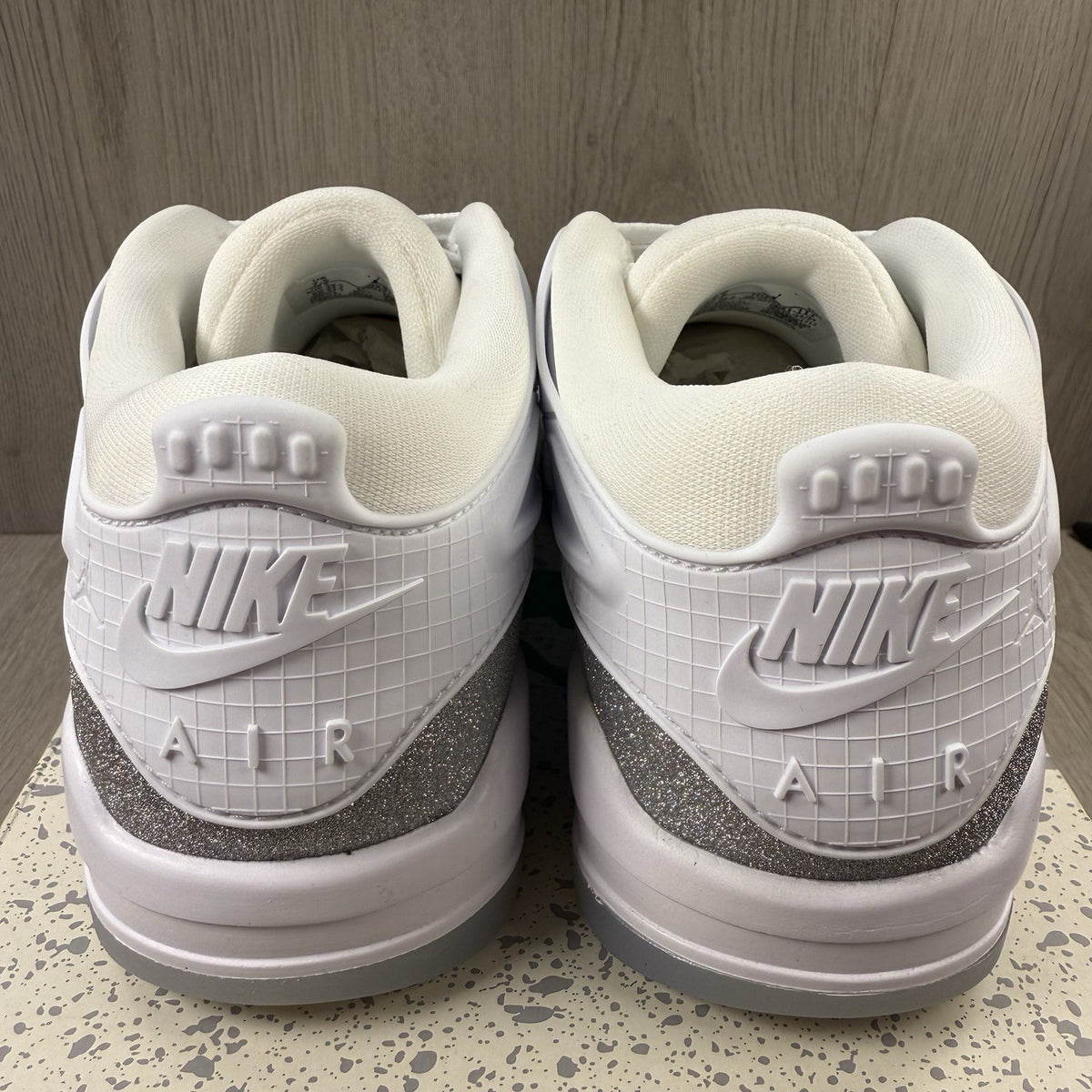 Nike Jordan 4 RM Trainers White Metallic Silver Size UK5 HQ3441-1113