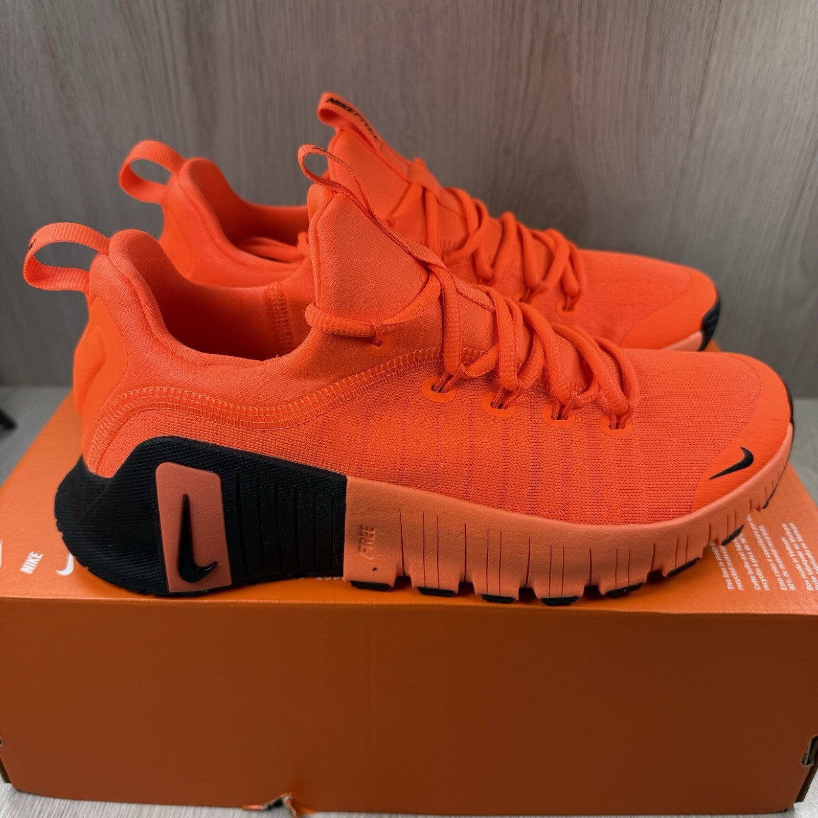 Nike Free Metcon 6 Trainers Hyper Crimson Size UK6.5 FJ7127-8019