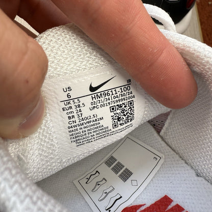 Nike Air Max Plus TN Trainers White Uni Red Size UK5.5 HM9611-1007