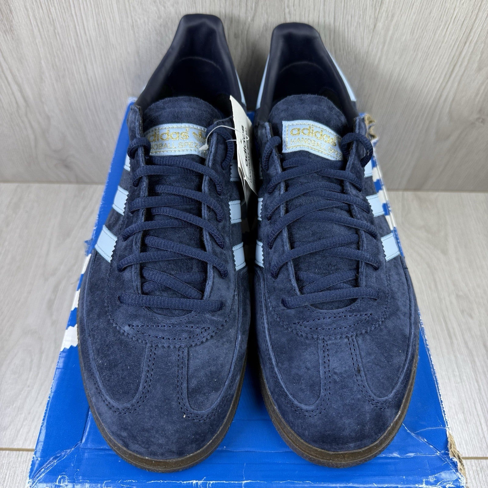 Adidas Handball Spezial Trainers Navy Clear Sky Gum Size UK10 BD76332