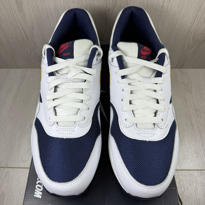 Nike Air Max 1 Essential Trainers Olympic White Size UK11 537383-1272