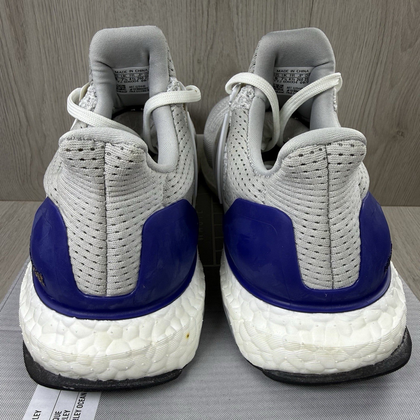 Adidas Ultra Boost 1.0 Trainers White Legacy Indigo Size UK7.5 GZ044811