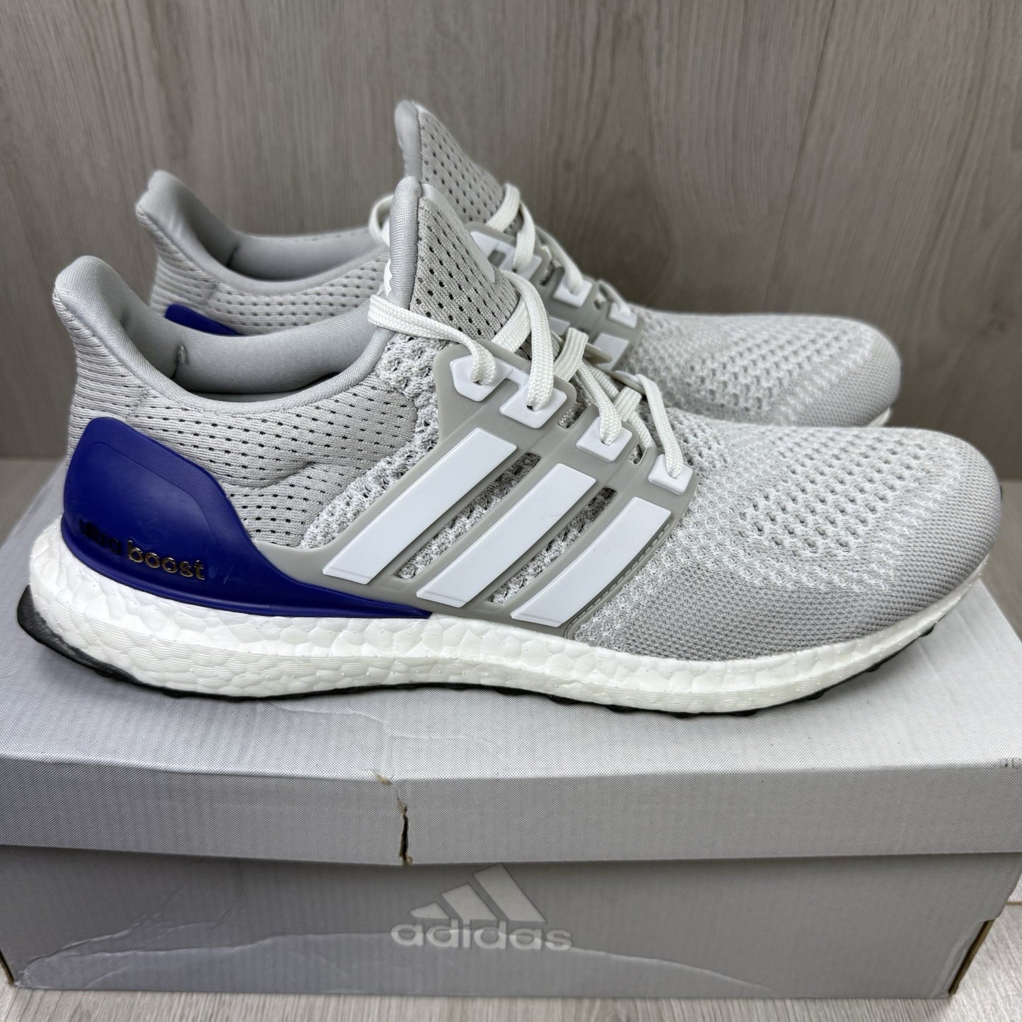 Adidas Ultra Boost 1.0 Trainers White Legacy Indigo Size UK7.5 GZ04489