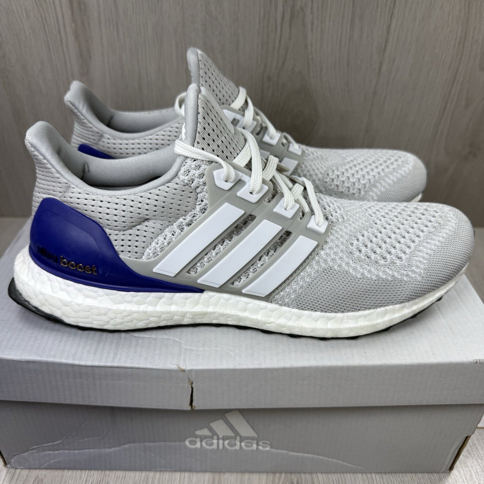 Adidas Ultra Boost 1.0 Trainers White Legacy Indigo Size UK7.5 GZ04489