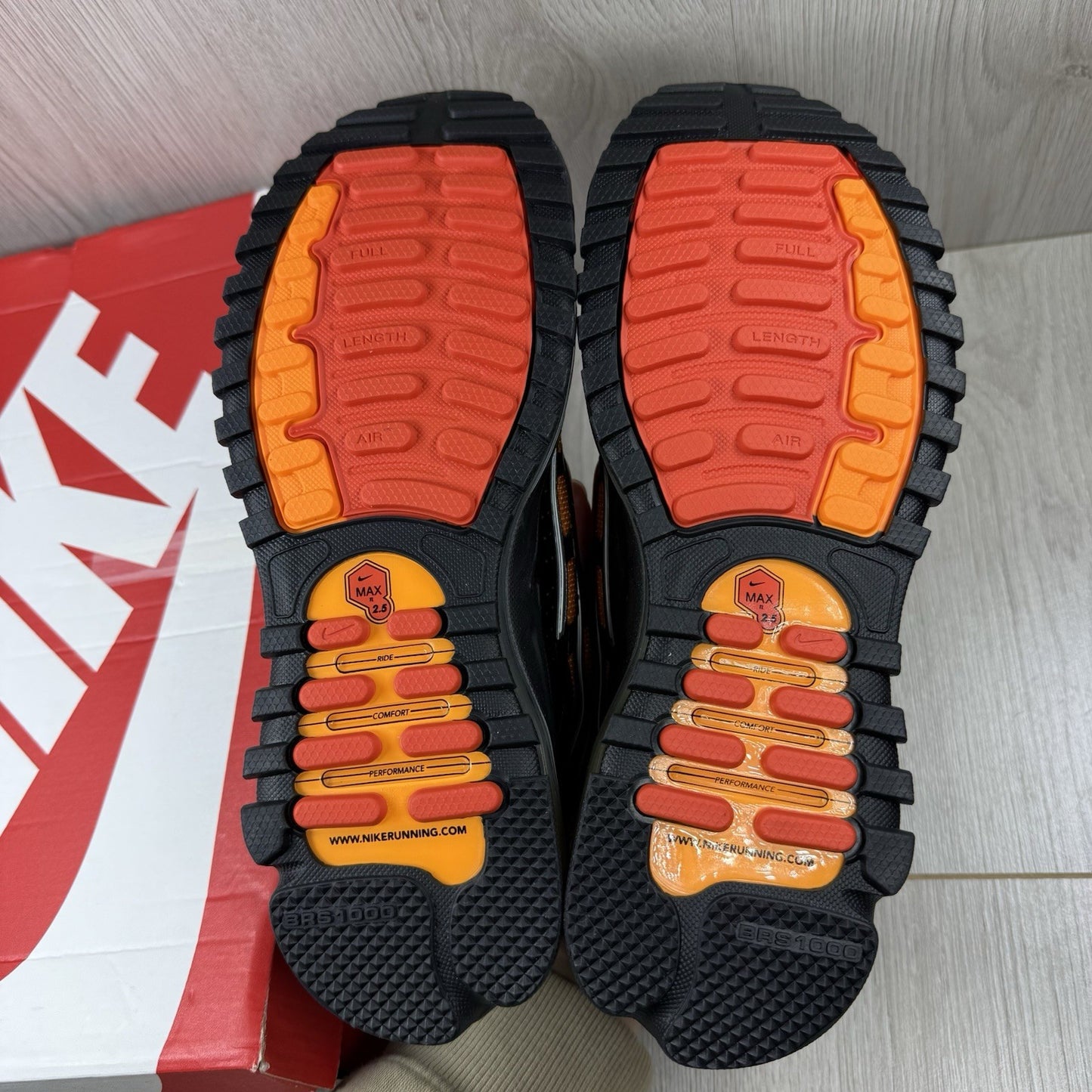 Nike Air Max TL 2.5 Trainers College Grey Picante Red Size UK7.5 FZ4110-00613