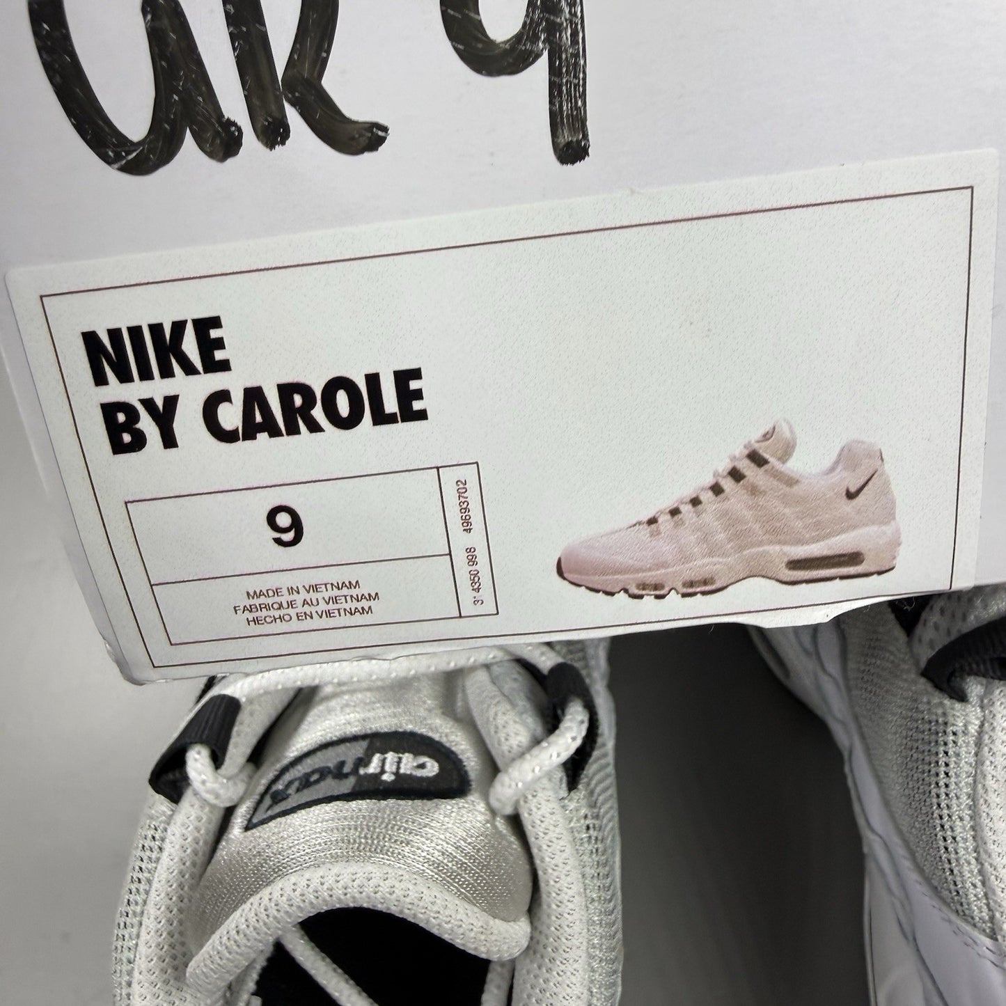 Nike Air Max 95 Trainers ID White Black Size UK9 314350-99813