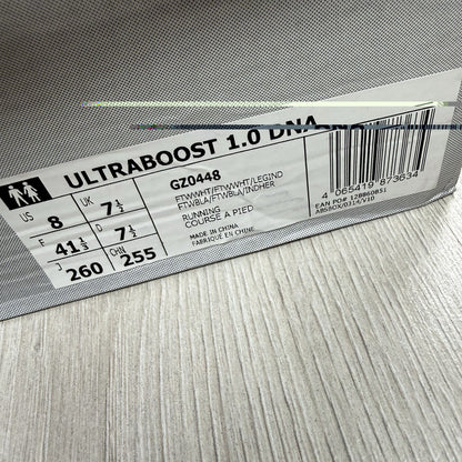 Adidas Ultra Boost 1.0 Trainers White Legacy Indigo Size UK7.5 GZ04484