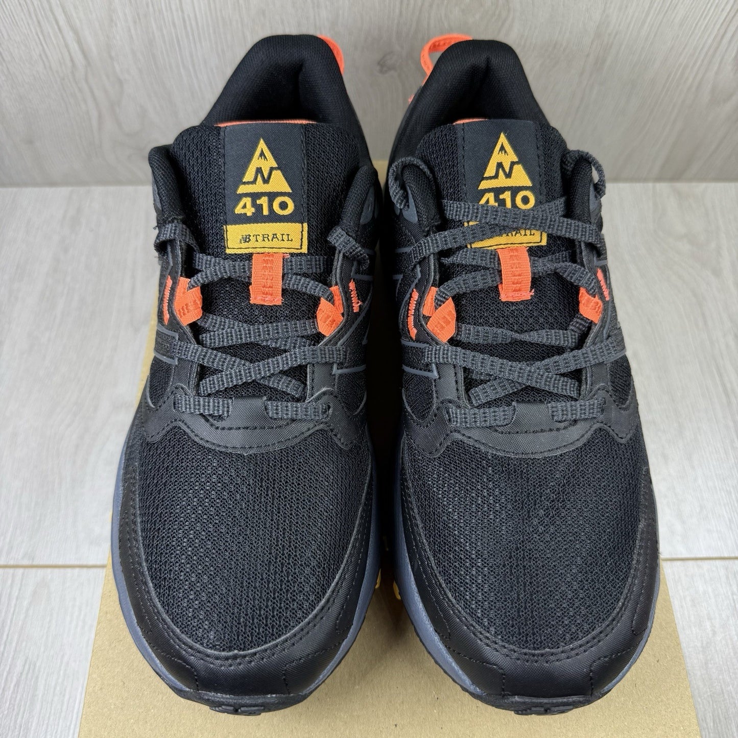 New Balance 410v7 Trainers Black Navy Orange Size UK8 MT410CK79